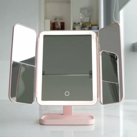 AVENKO - Miroir de maquillage LED 3 volets